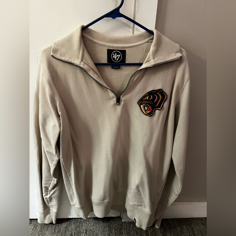 Nashville Predators Men’s 47 Brand Winter Classic 1/4 Zip Cream Size Small